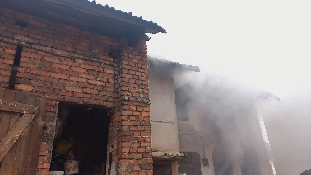 Pożar w Warszowicach szybko opanowany przez straż pożarną