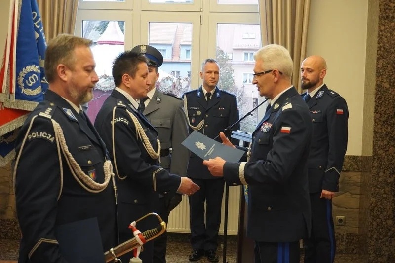 Uroczyste pożegnanie Komendanta Miejskiego Policji w Żorach [FOTO]
