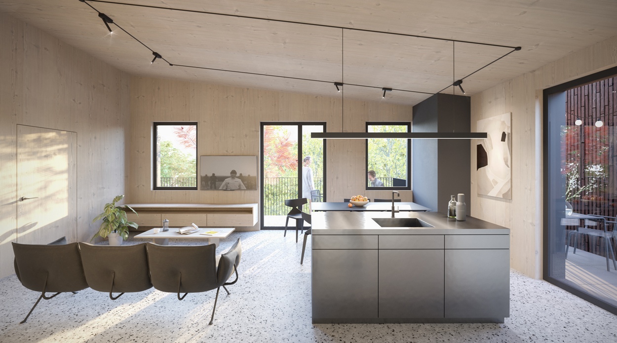 W Zabrzu powstaje apartamentowiec ze specjalnego drewna