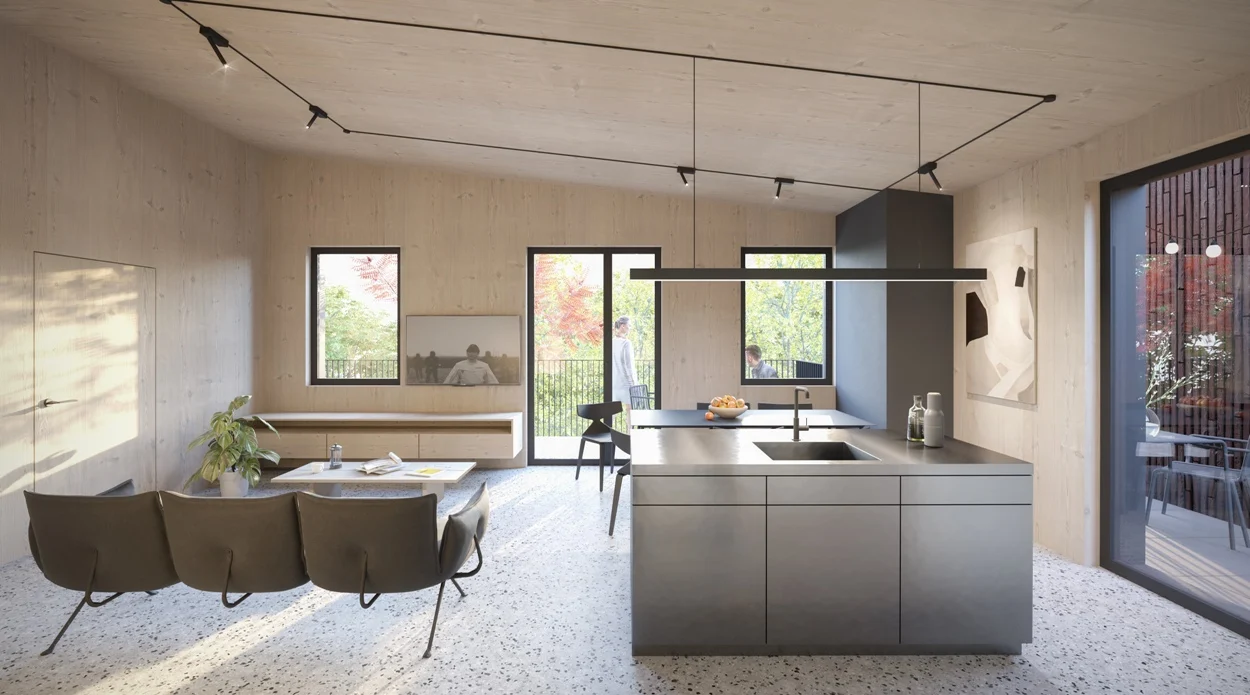 W Zabrzu powstaje apartamentowiec ze specjalnego drewna