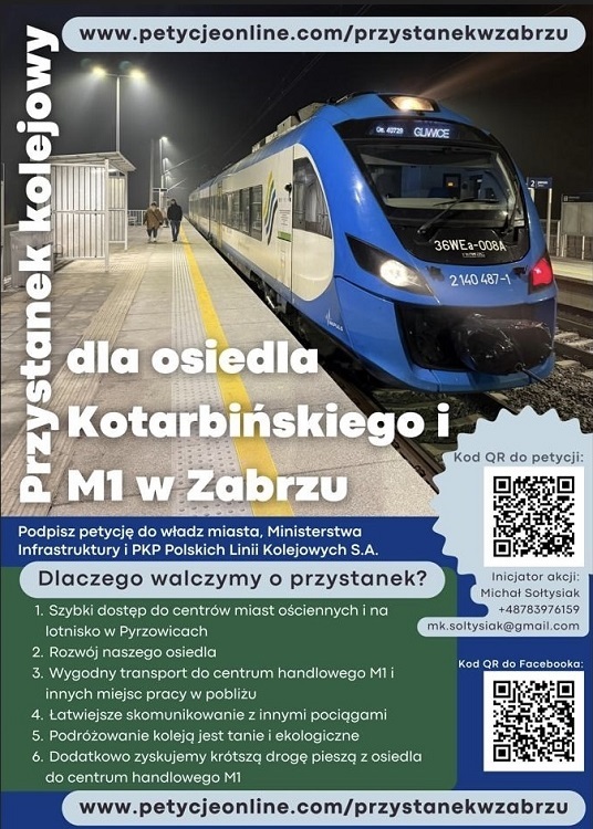 Nowy przystanek kolejowy w Zabrzu? Trwa zbieranie podpisów pod petycją