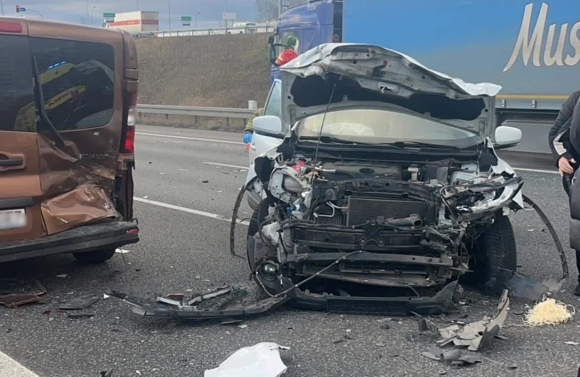 Karambol na autostradzie A4 na wysokości Zabrza – utrudnienia w ruchu