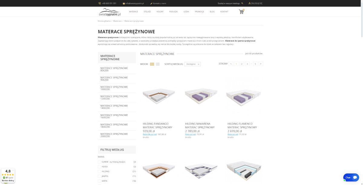 Materace sprężynowe kieszeniowe - dlaczego warto je wybrać?