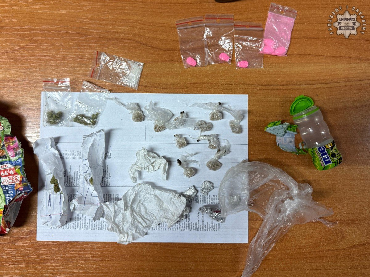 Mundurowi z Chorzowa zatrzymali nastolatka z marihuaną i ekstazy