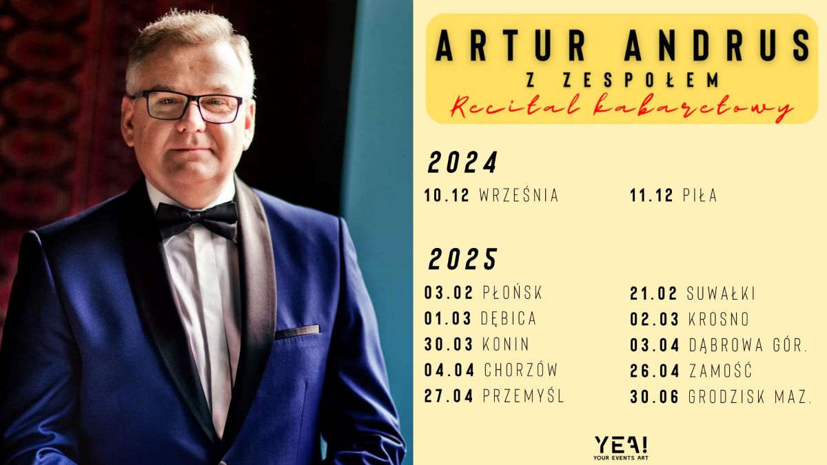 Recital Kabaretowy Artura Andrusa w Chorzowskim Centrum Kultury