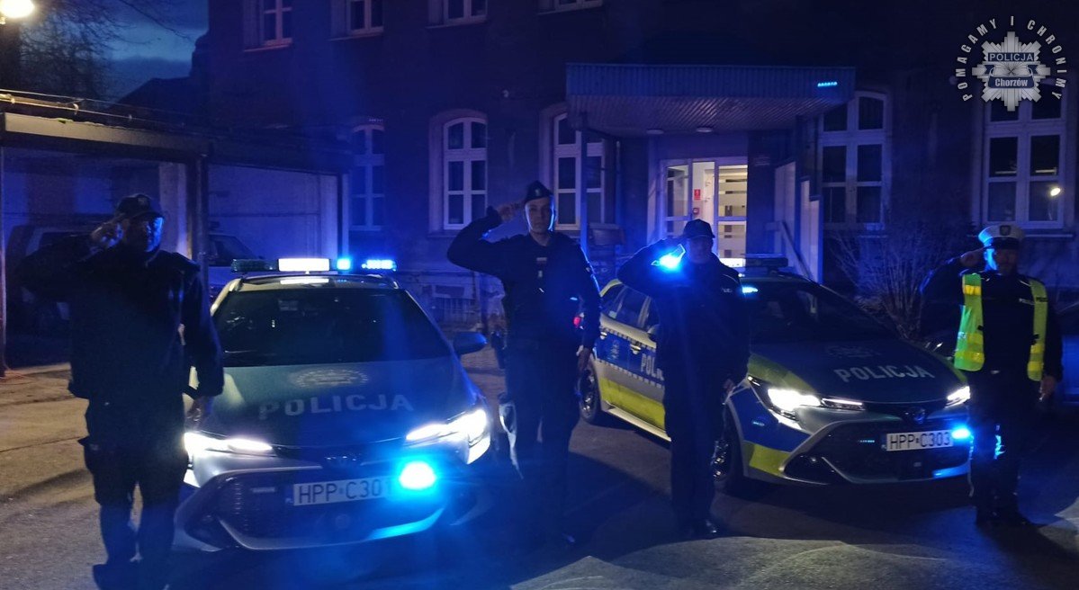 Chorzowskie służby w hołdzie dla tragicznie zmarłego ratownika