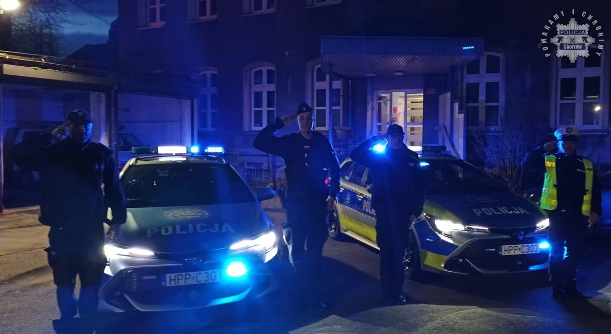 Chorzowskie służby w hołdzie dla tragicznie zmarłego ratownika