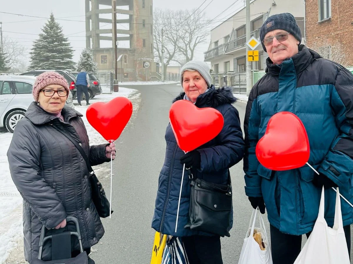 Miłość i radość na ulicach Łazisk! Tak świętowaliście walentynki