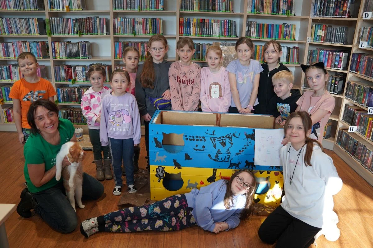 Światowy Dzień Kota w bibliotece: Ferie pełne radości i kocich przygód