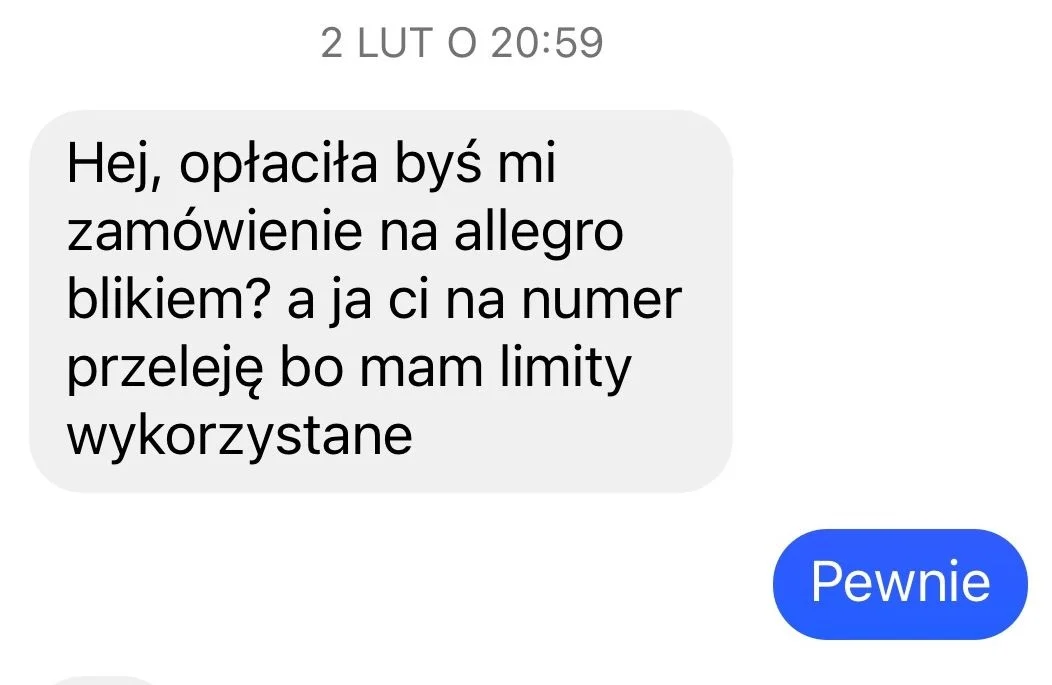 Uwaga! Oszustwa z użyciem Blika – strzeż się fałszywych próśb o pomoc!