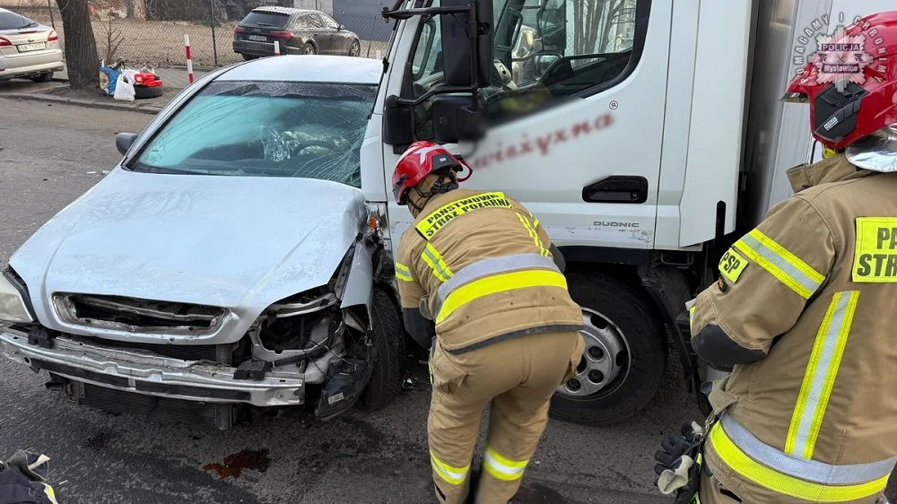 Groźne zdarzenie na ulicy Towarowej w Mysłowicach