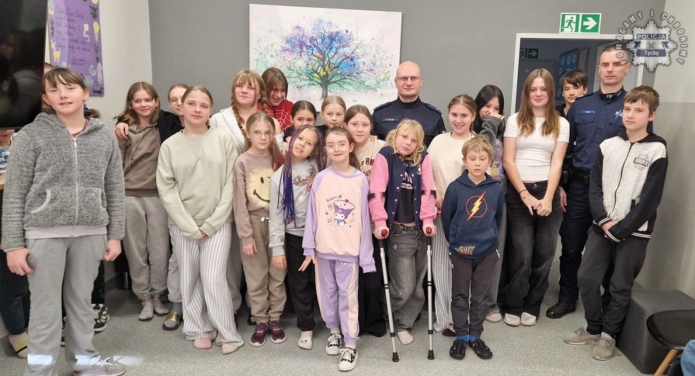 Policjanci uczą tyskie dzieci zasad bezpieczeństwa