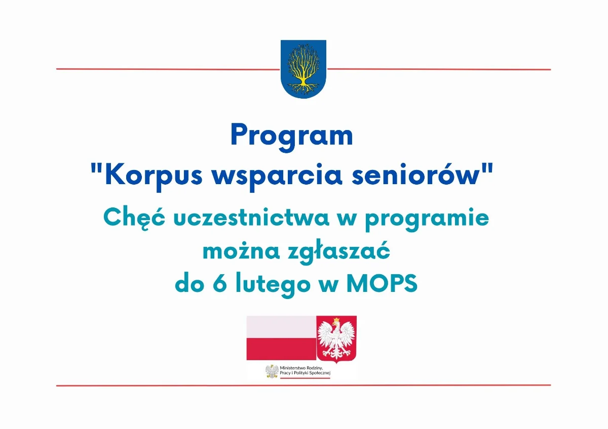 Program "Korpus wsparcia seniorów" na rok 2025