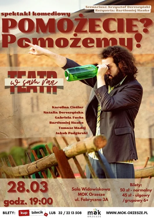 Komedia, która porusza i bawi - spektakl „Pomożecie? Pomożemy!”