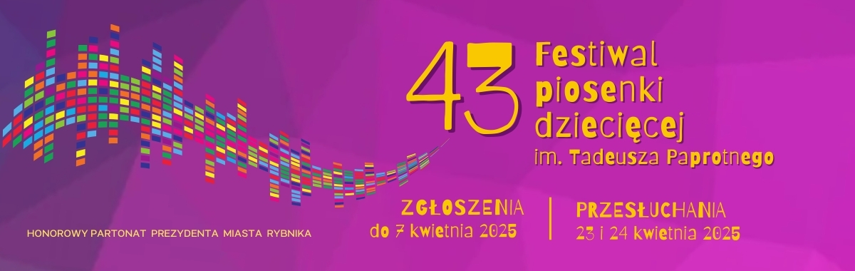 Festiwal Piosenki Dziecięcej im. Tadeusza Paprotnego. Zgłoszenia do 7 kwietnia!