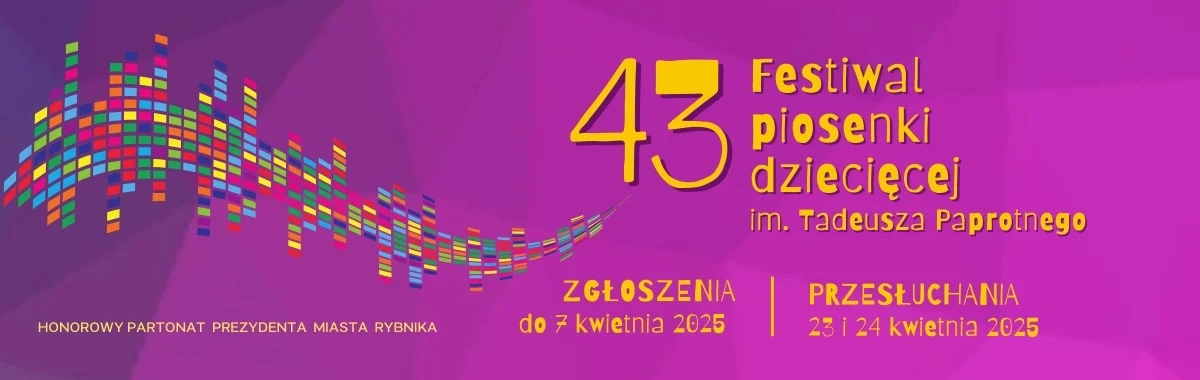 Festiwal Piosenki Dziecięcej im. Tadeusza Paprotnego. Zgłoszenia do 7 kwietnia!