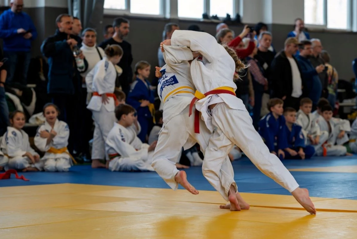 Młodzi judocy w akcji - I runda Otwartych Mistrzostw Bytomia Dzieci
