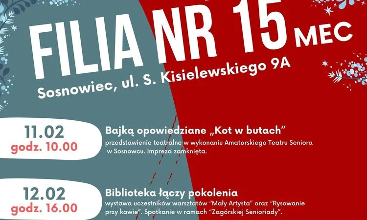 Lutowe imprezy i warsztaty w Filii nr 15 na Mecu. Sprawdźcie program!