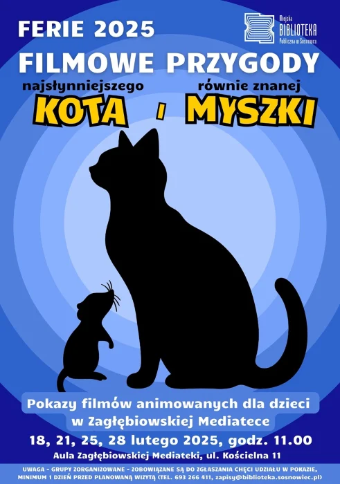 Ferie zimowe 2025 w Miejskiej Bibliotece Publicznej w Sosnowcu. Sprawdźcie harmonogram