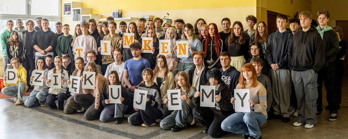 Technikum nr 6 otrzymało od firmy TIMKEN darowiznę w wysokości 96 000 zł