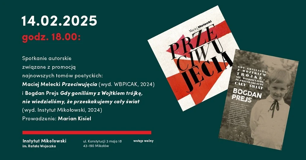 Spotkanie autorskie z Maciejem Meleckim i Bogdanem Prejsem w Instytucie Mikołowskim