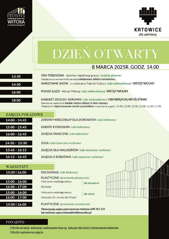 Dom Kultury Witosa otwiera się w marcu! Sprawdź atrakcje Dnia Otwartego