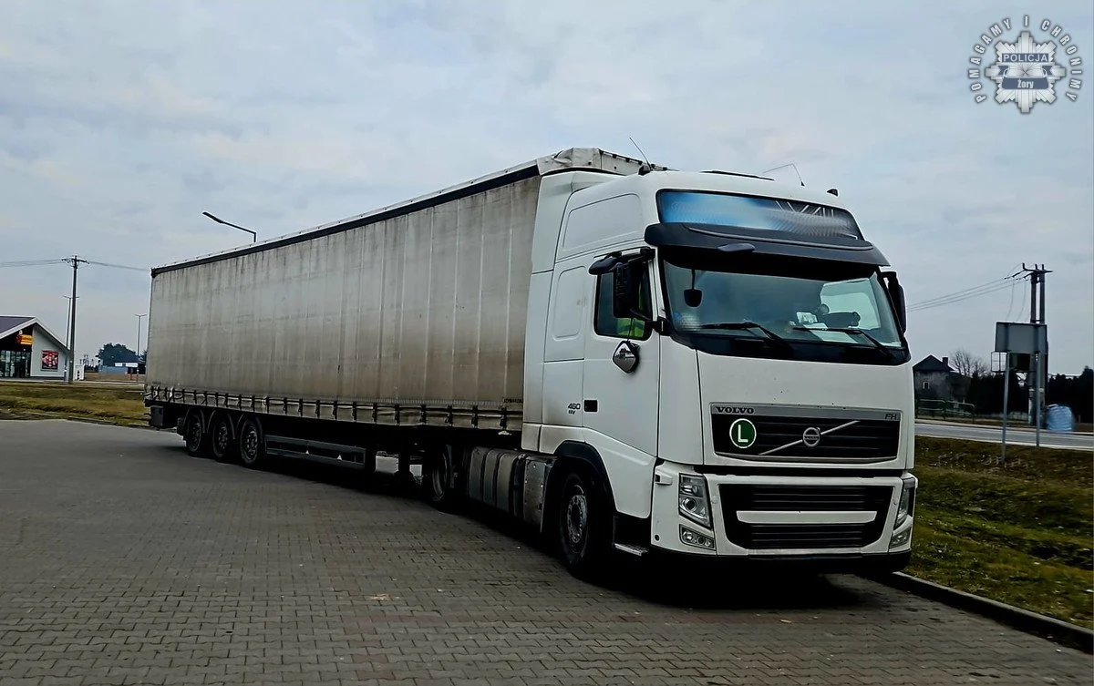 Pijany kierowca ciężarówki zatrzymany w Żorach! Miał ponad 2 promile