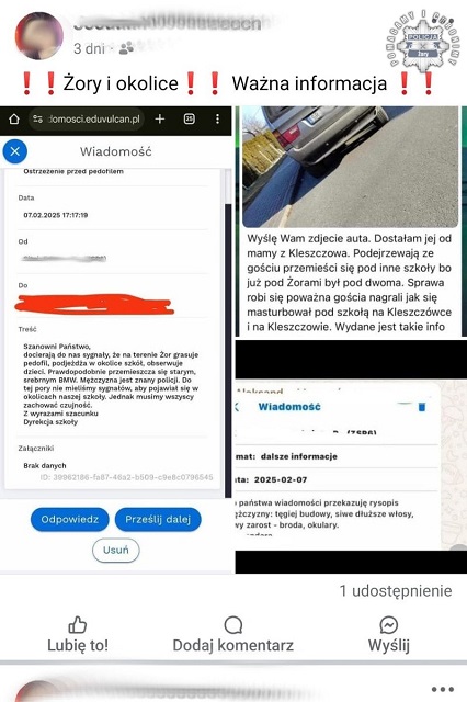 Szok w Żorach! 52-latek zatrzymany za oglądanie pornografii i onanizowanie się przy szkole