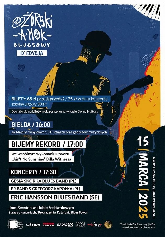 Bluesowe brzmienia w Żorach – festiwal a-MOK już w marcu!