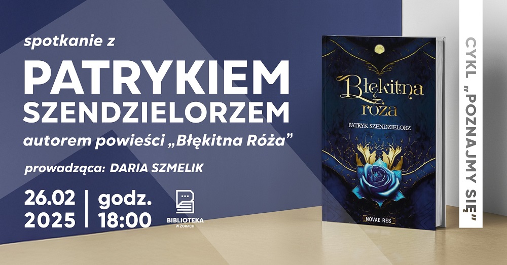 Spotkanie autorskie z Patrykiem Szendzielorzem w Miejskiej Bibliotece Publicznej w Żorach