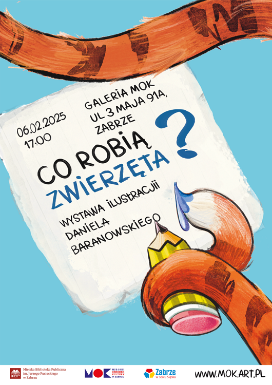 Magiczny świat zwierząt – wernisaż ilustracji Daniela Baranowskiego w Zabrzu