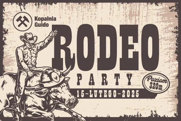 Rodeo 320 metrów pod ziemią! Westernowa noc w Kopalni Guido