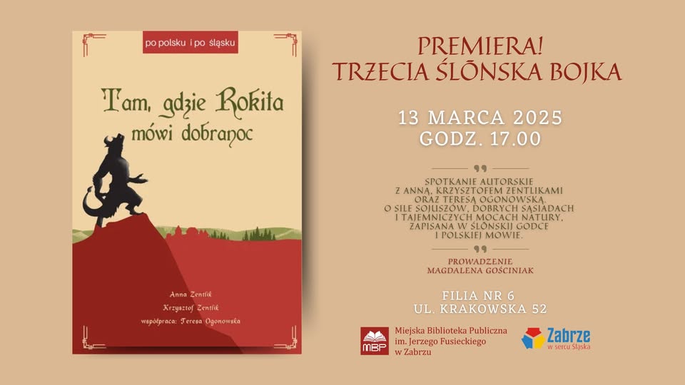 Śląska magia w książce „Tam, gdzie Rokita mówi dobranoc” – spotkanie autorskie w Zabrzu