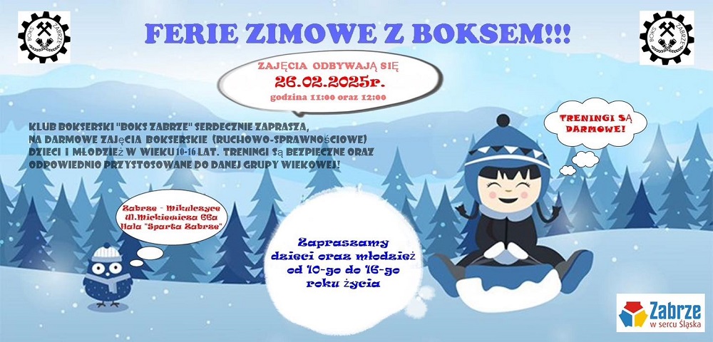 Ferie z boksem – darmowe zajęcia dla dzieci i młodzieży w Zabrzu