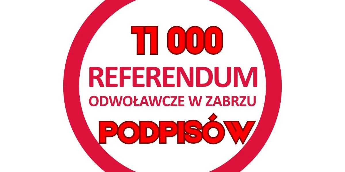 Mają 11 000 podpisów. Brakuje już bardzo niewiele [REFERENDUM W ZABRZU]