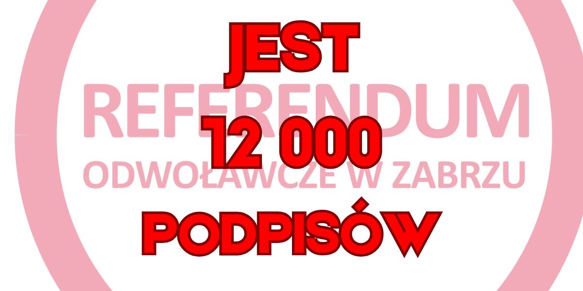 Jest 12 tysięcy podpisów. Referendum to tylko kwestia czasu?