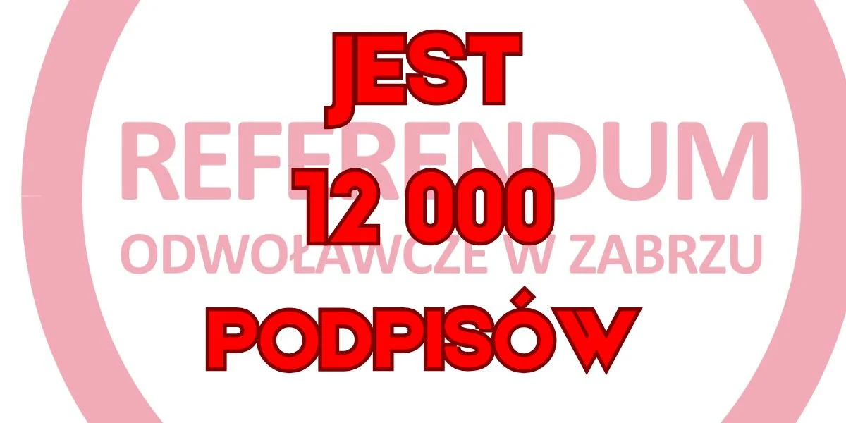 Jest 12 tysięcy podpisów. Referendum to tylko kwestia czasu?