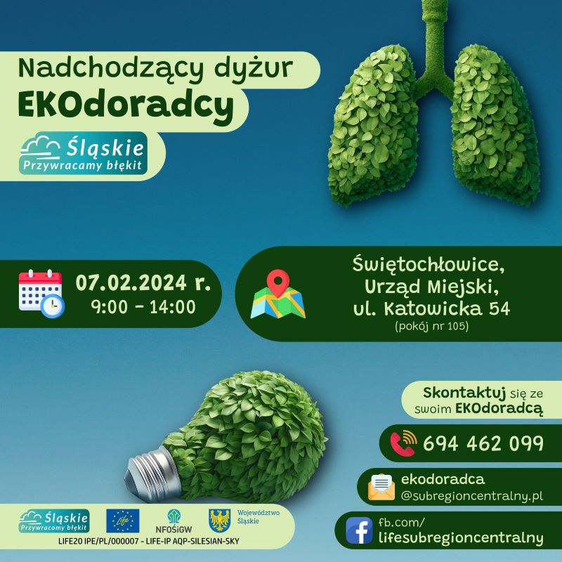 Dyżur Ekodoradcy – bezpłatne konsultacje już 7 lutego