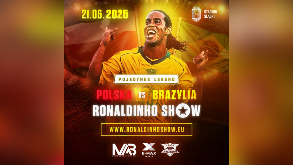 Ronaldinho Show na Stadionie Śląskim – Polska vs Brazylia już 21 czerwca!
