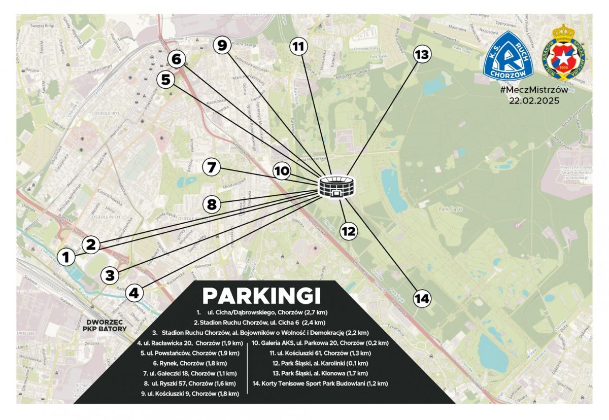 Mecz Mistrzów: Gdzie zaparkować i jak dojechać na Stadion Śląski?