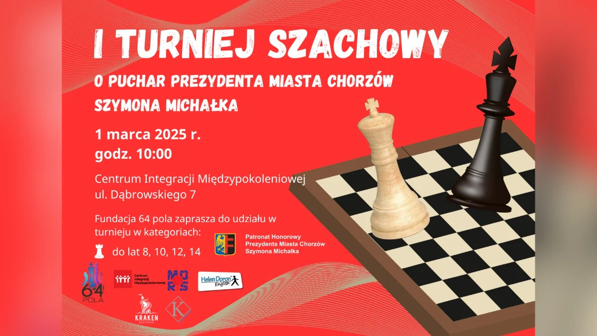 I Turniej Szachowy o Puchar Prezydenta Chorzowa – strategiczna rywalizacja już w sobotę!