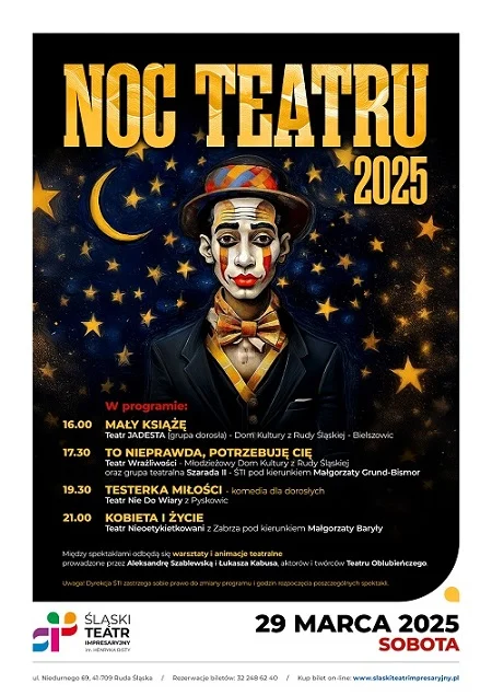 Teatralna uczta w Rudzie Śląskiej – Noc Teatru już 29 marca!