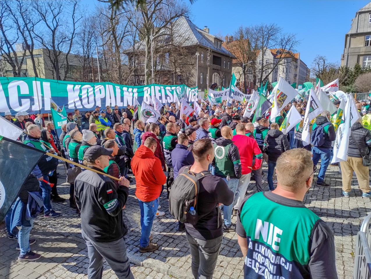 Protest górników w obronie KWK Bielszowice 4