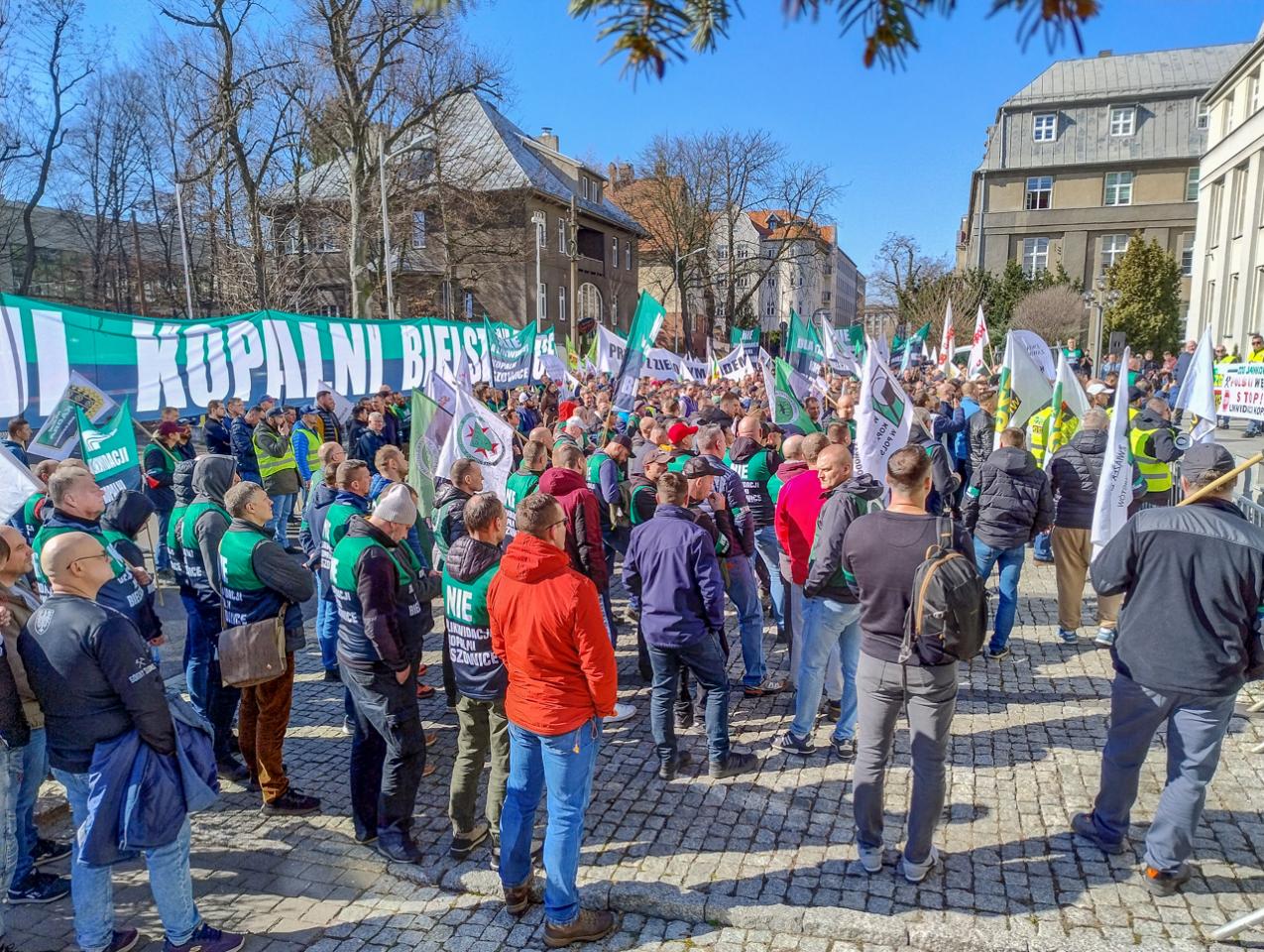 Protest górników w obronie KWK Bielszowice 6