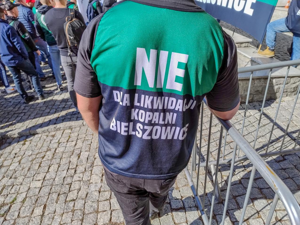 Protest górników w obronie KWK Bielszowice 7