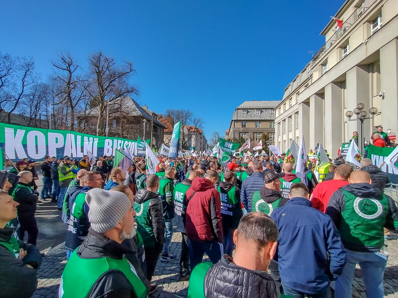 Protest górników w obronie KWK Bielszowice 9