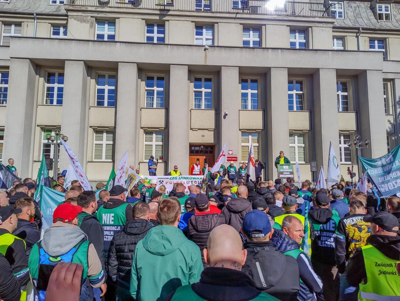 Protest górników w obronie KWK Bielszowice 15