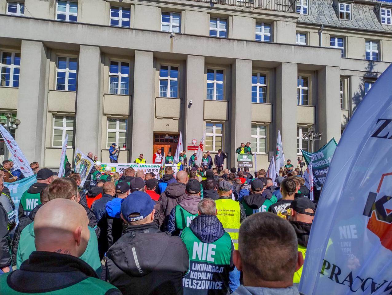 Protest górników w obronie KWK Bielszowice 18