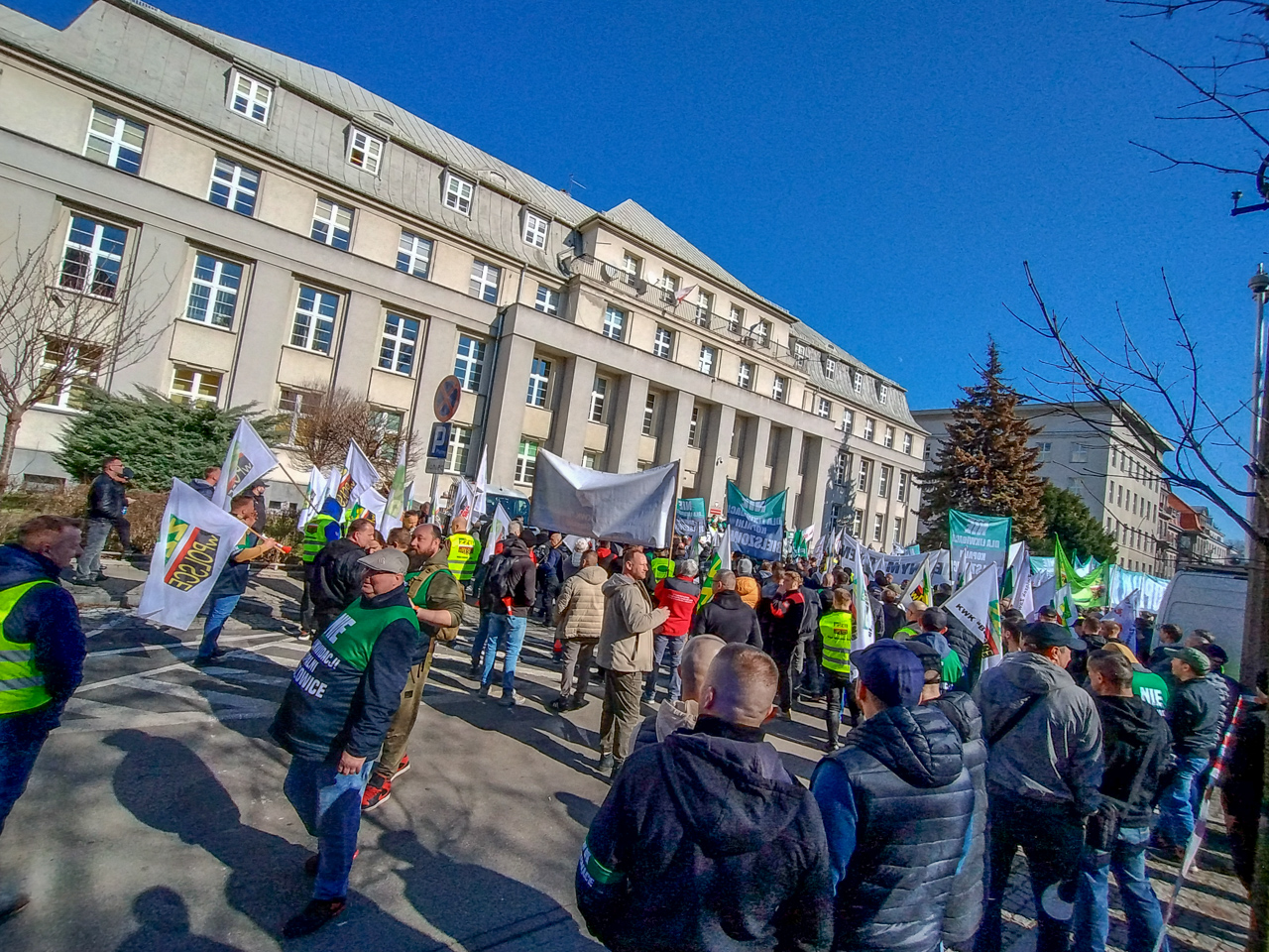 Protest górników w obronie KWK Bielszowice 21