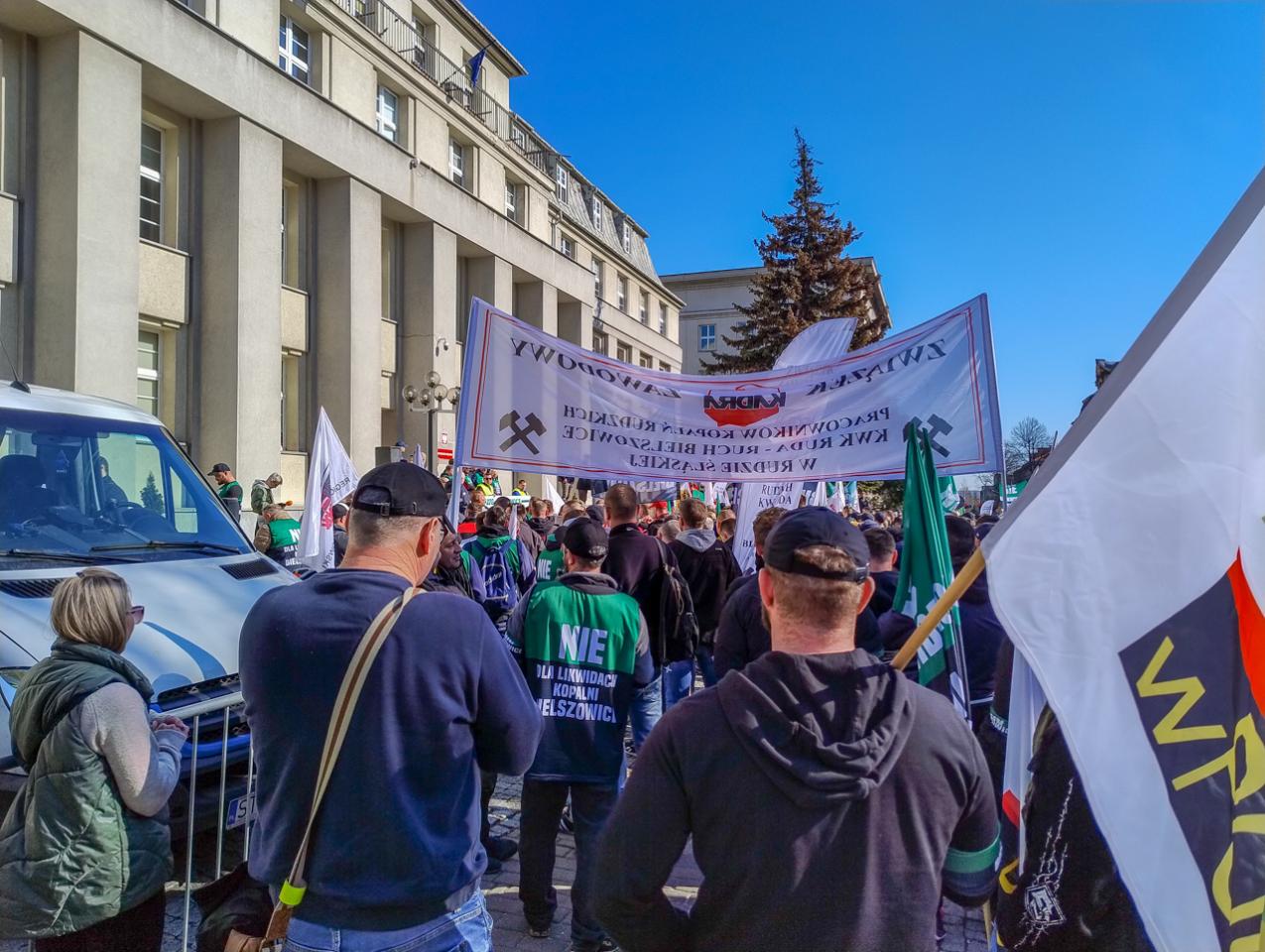 Protest górników w obronie KWK Bielszowice 29